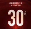 一汽红旗2021年12月销量39100辆 全年销量超30万辆