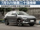 2022年7月汽车销量排行榜 SUV销量二十强榜出炉