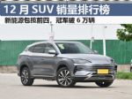 12月SUV零售销量排行榜完整版 冠军突破6万辆